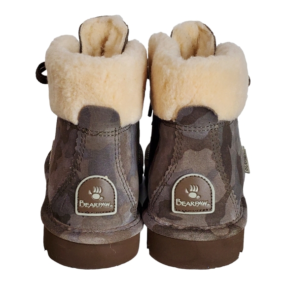 BEARPAW Women's Marta Slip-On Ankle Boot - Suede Winter Boot With Wool Collar, Comfortable Indoor/Outdoor